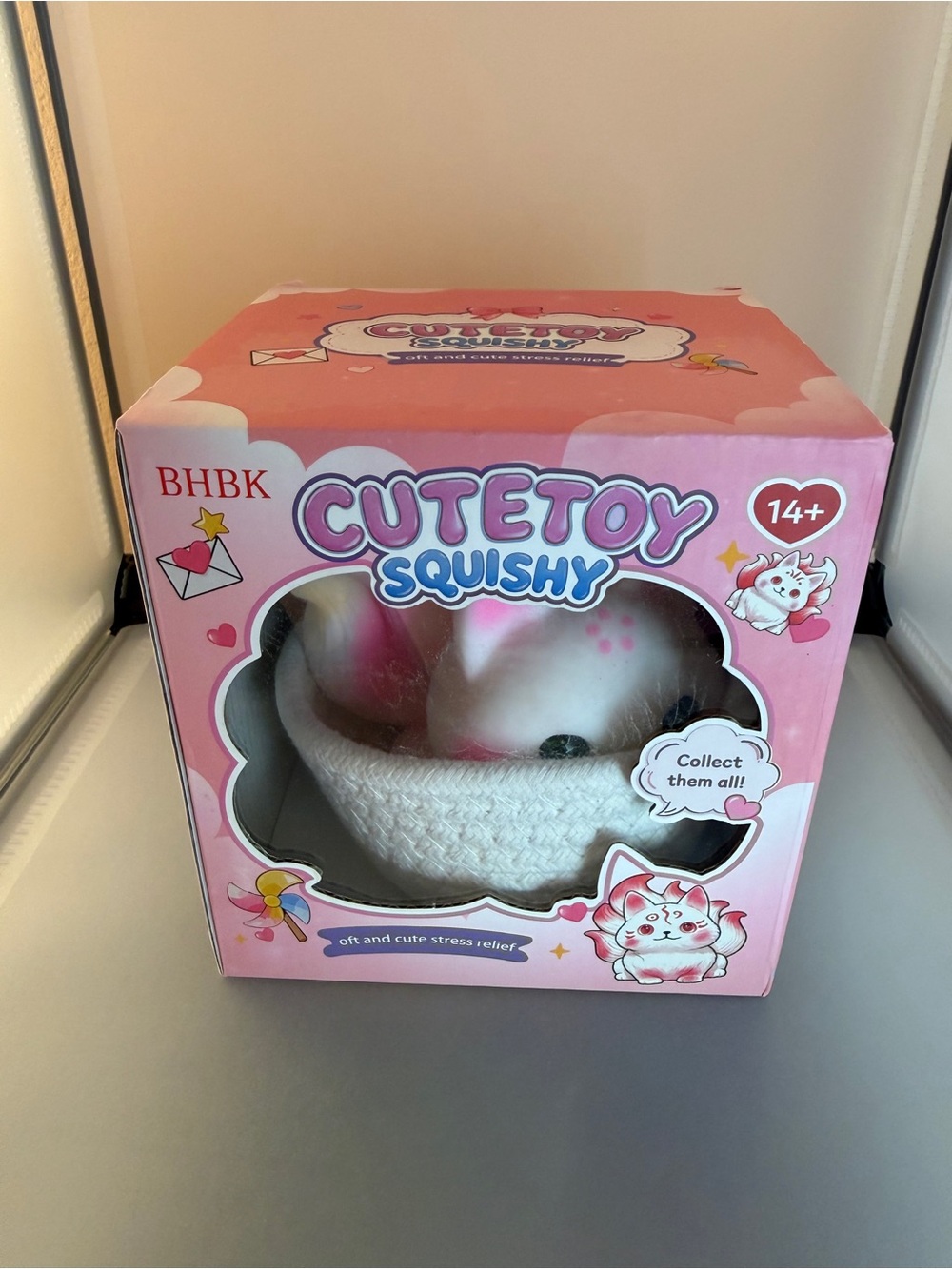 BHBK Cutetoy Nine Tailed Fox Squishy Toy 🦊🩷